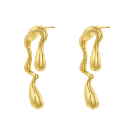 Smara Twisted Water Drop Earrings