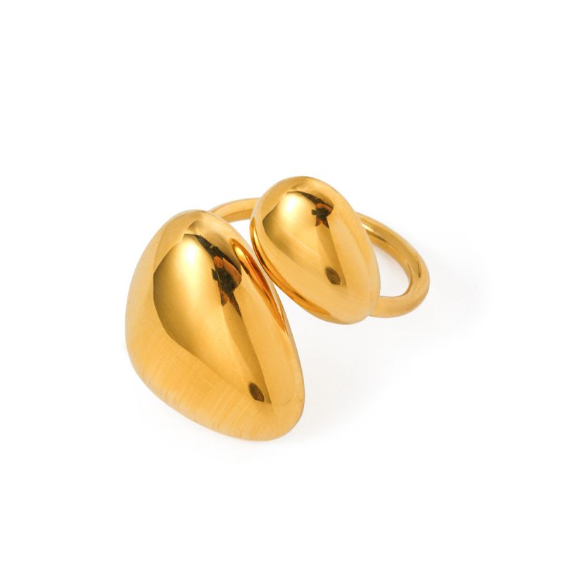 Smara Vougish Glossy Geometric Adjustable Ring