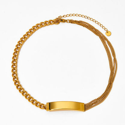 Smara Glossy Curved Necklace