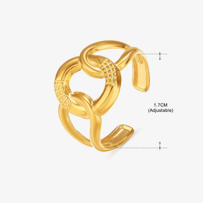 Smara Hollow Round Adjustable Ring