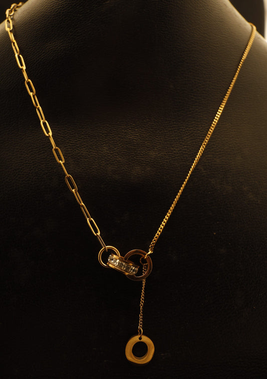 Smara 18k gold plated zircon pendant