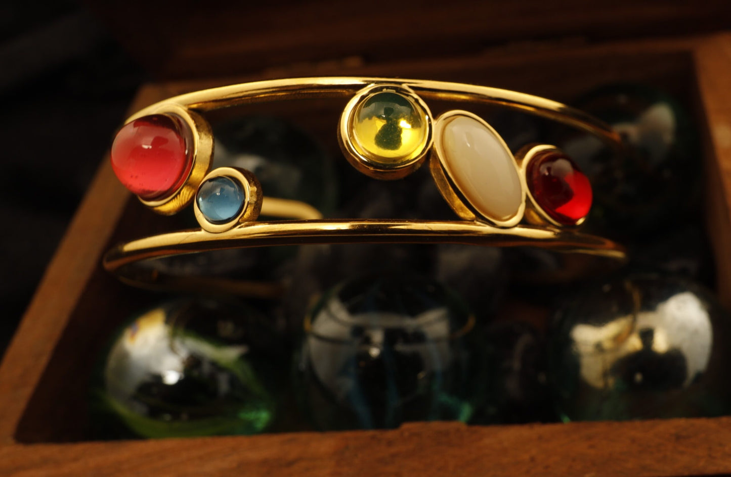 Smara Opulent Gems Cuff Bangle
