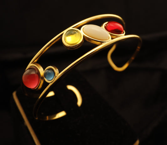 Smara Opulent Gems Cuff Bangle