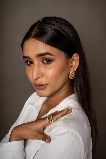 Smara Bettle Bug Stud Earrings