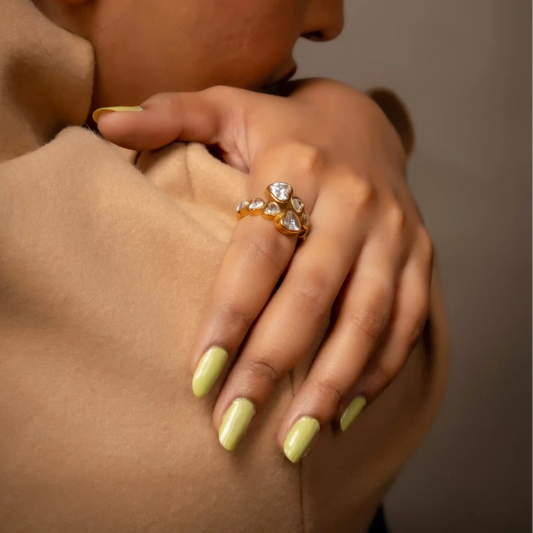 Smara Queen of Hearts Adjustable Ring