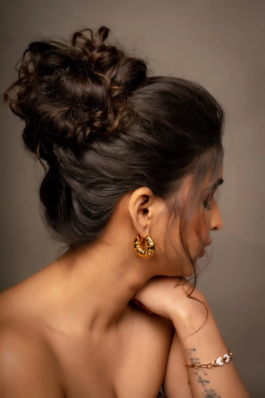 Smara Bamboo Round Earrings