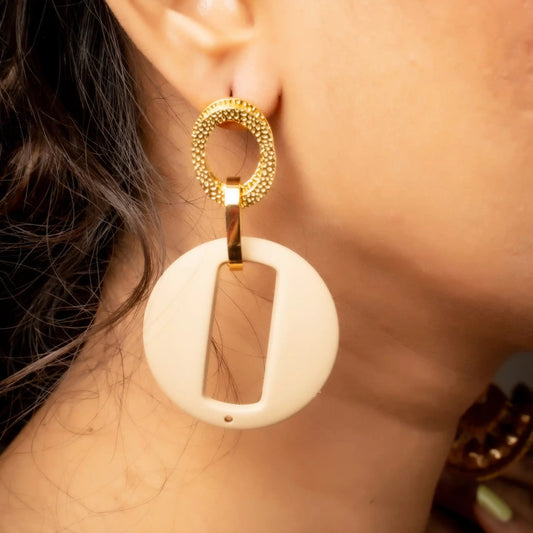 Smara Round Dangler Earrings