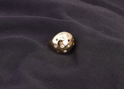 Smara Multi-Couloured Gemstone Adjustable Ring