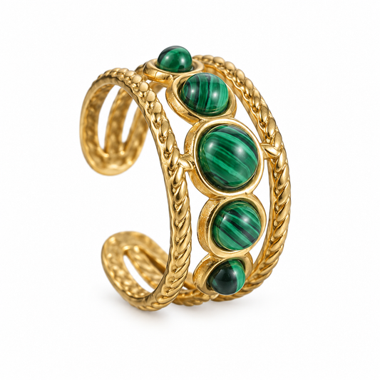 Smara Tiger Eye Adjustable Ring