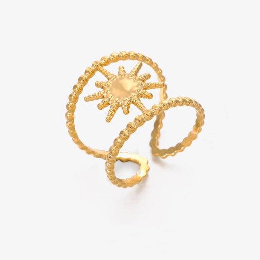 Smara Sunburst Adjustable Ring