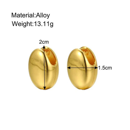 Smara 18k gold plated Peanut Huggie