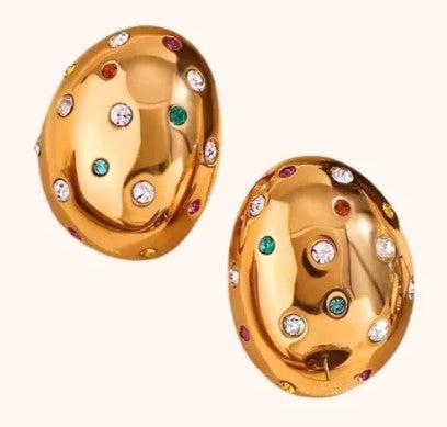 Smara Stone Head Earrings