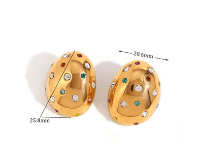 Smara Stone Head Earrings