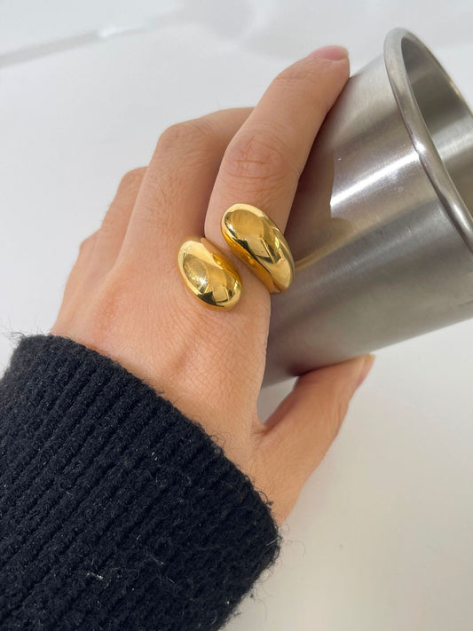 Smara Crossfold Adjustable Ring