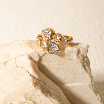 Smara Queen of Hearts Adjustable Ring