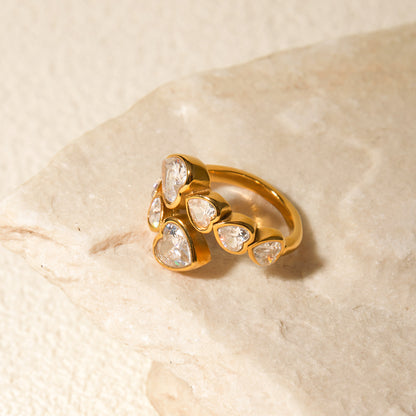 Smara Queen of Hearts Adjustable Ring