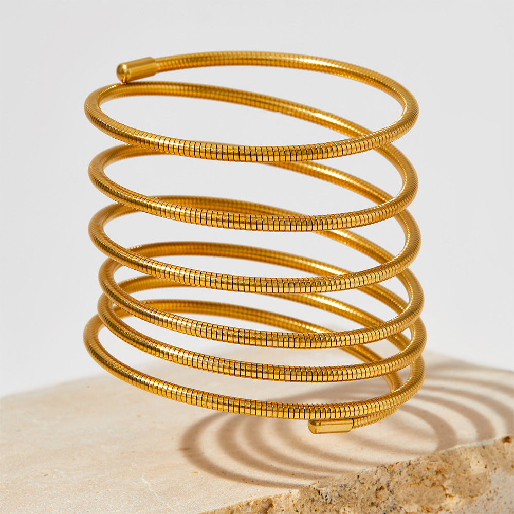 Smara Multi- Layered Winding Spring Bracelet