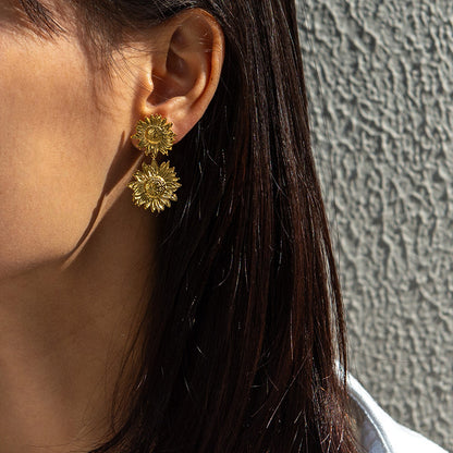 Smara Sunflower Earrings