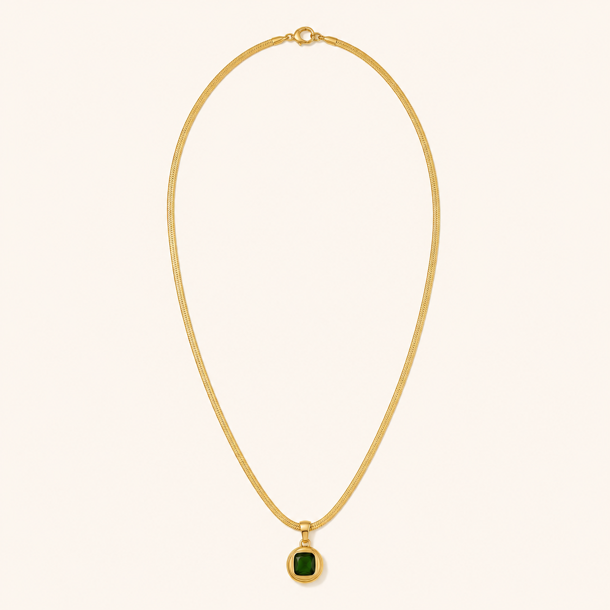 Regal Emerald Green Necklace