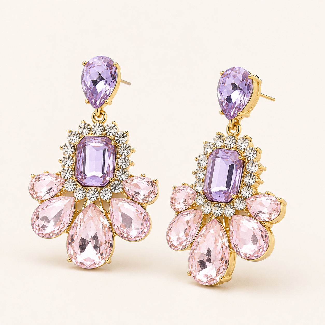 Smara Sparkling Droplet Earrings