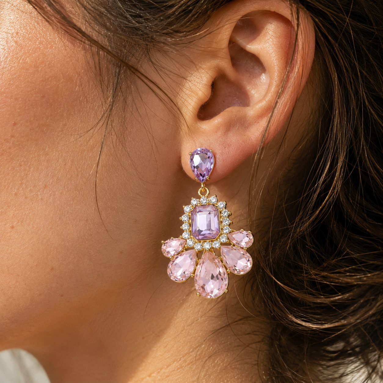 Smara Sparkling Droplet Earrings