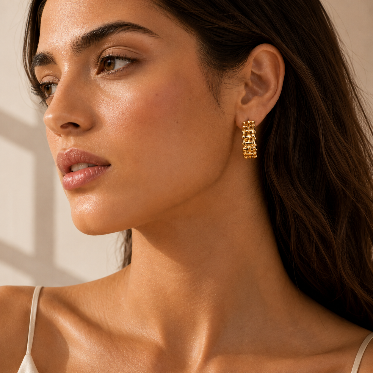 Smara Vintage half-hoop earrings
