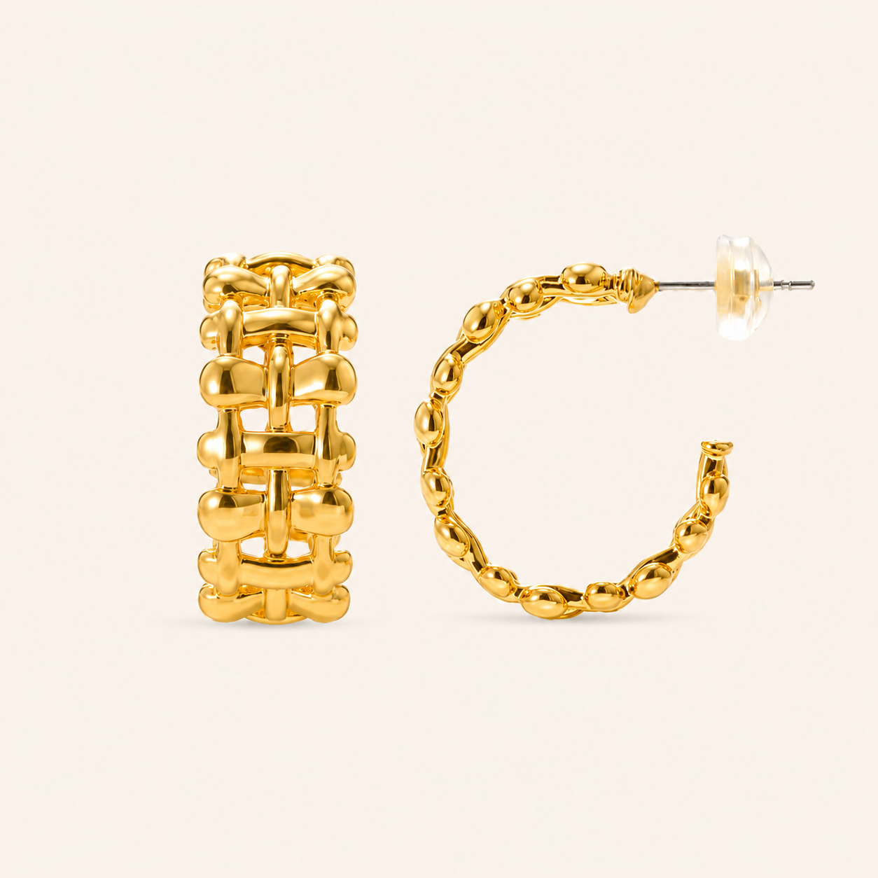 Smara Vintage half-hoop earrings