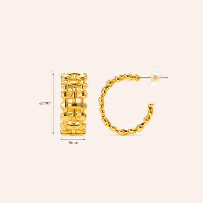 Smara Vintage half-hoop earrings