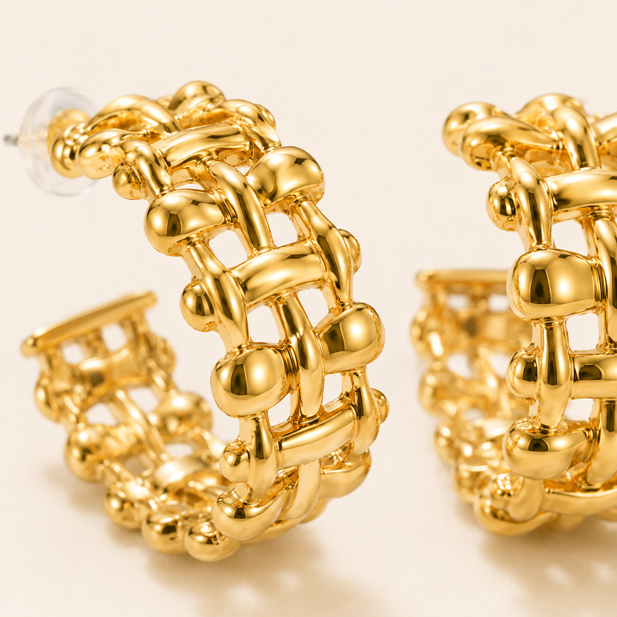 Smara Vintage half-hoop earrings
