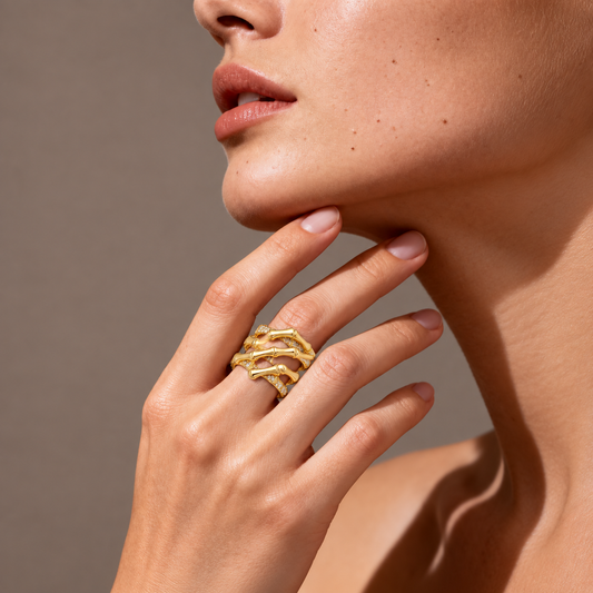 Smara Exquisite Bone Adjustable Ring
