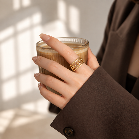Smara Hollow Chain Adjustable Ring