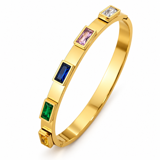 Smara Exclusive cubic zirconia Bangle (Multi-Coloured)