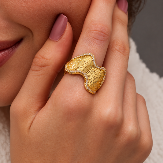 Smara Crinkly Adjustable Ring