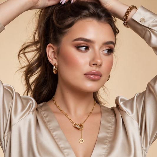 Smara 18k gold plated zircon pendant