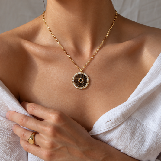 Smara roman numeral pendant necklace