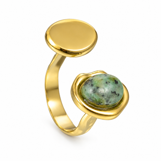 Smara Natural Stone Adjustable Ring