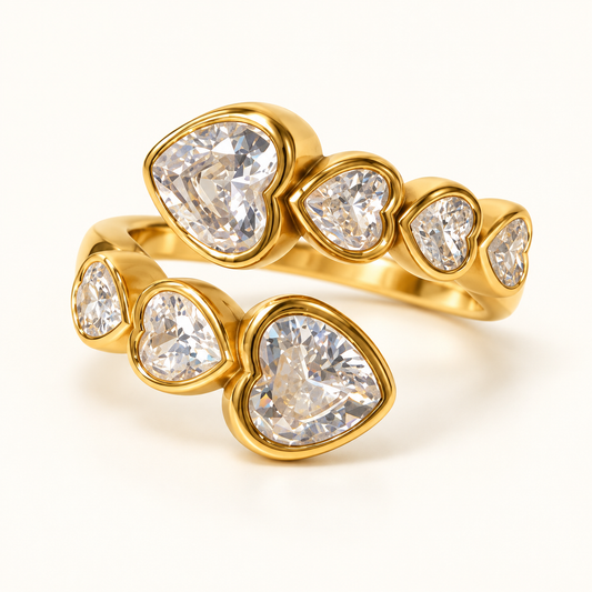 Smara Queen of Hearts Adjustable Ring