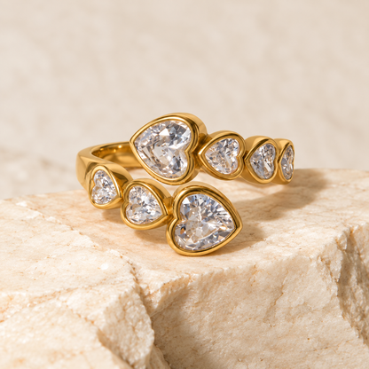 Smara Queen of Hearts Adjustable Ring