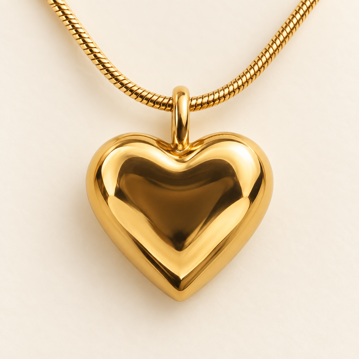 Smara Double Layered Heart Necklace