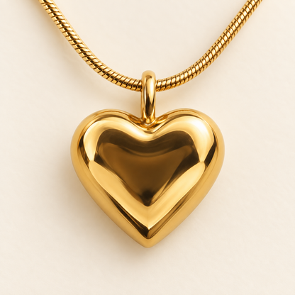 Smara Double Layered Heart Necklace