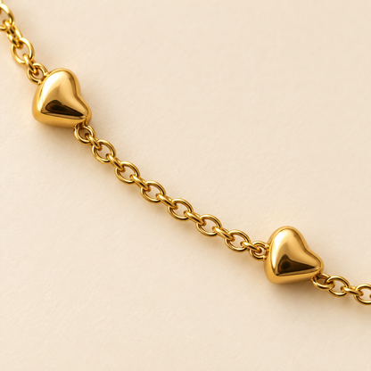 Smara Double Layered Heart Necklace