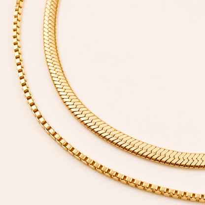Smara Snake double layered Necklace
