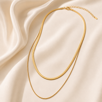 Smara Snake double layered Necklace