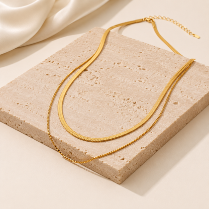 Smara Snake double layered Necklace