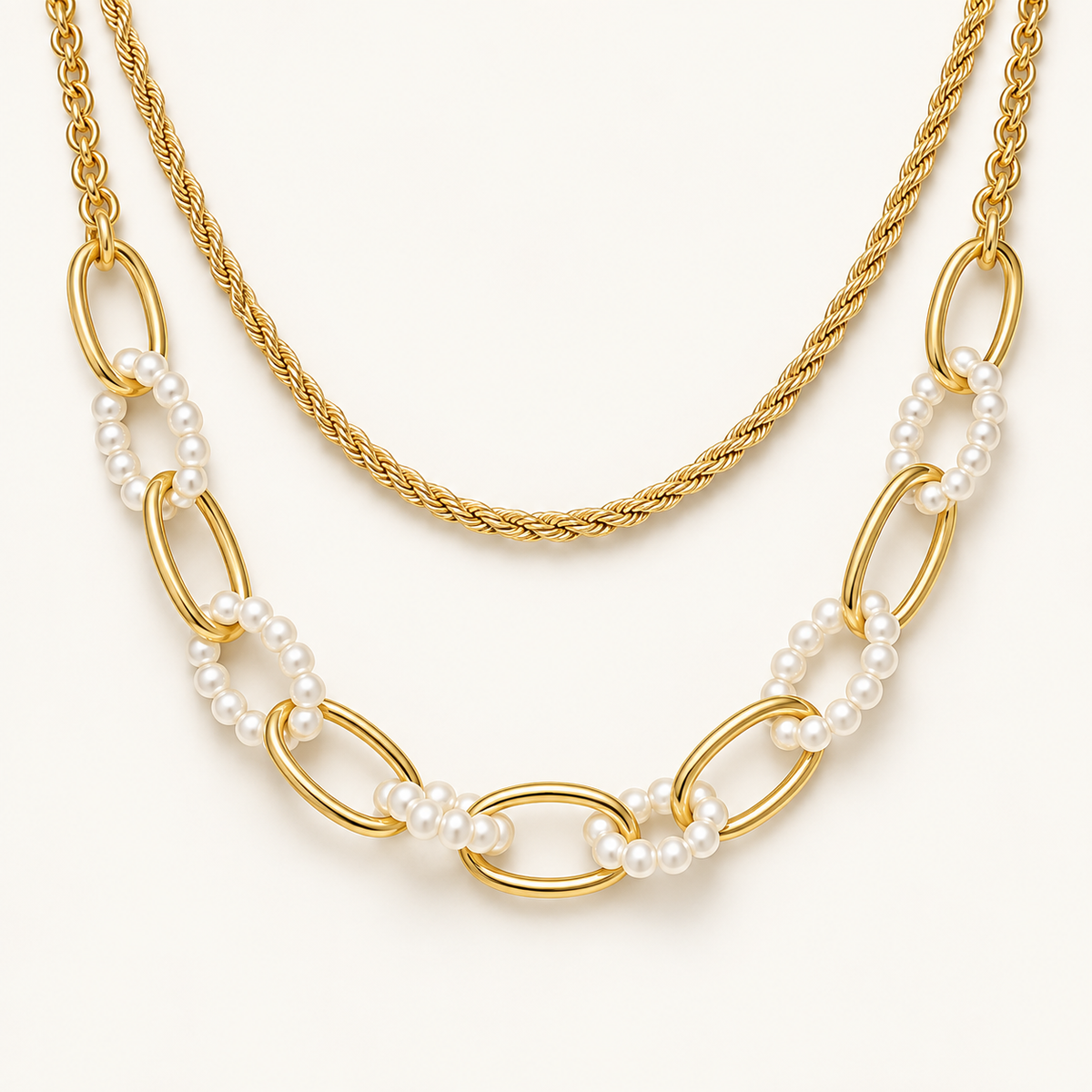 Smara Double Layered Link Chain