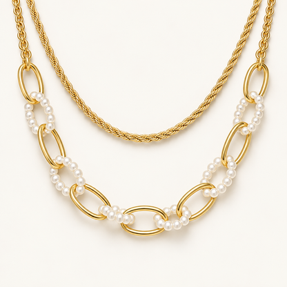 Smara Double Layered Link Chain
