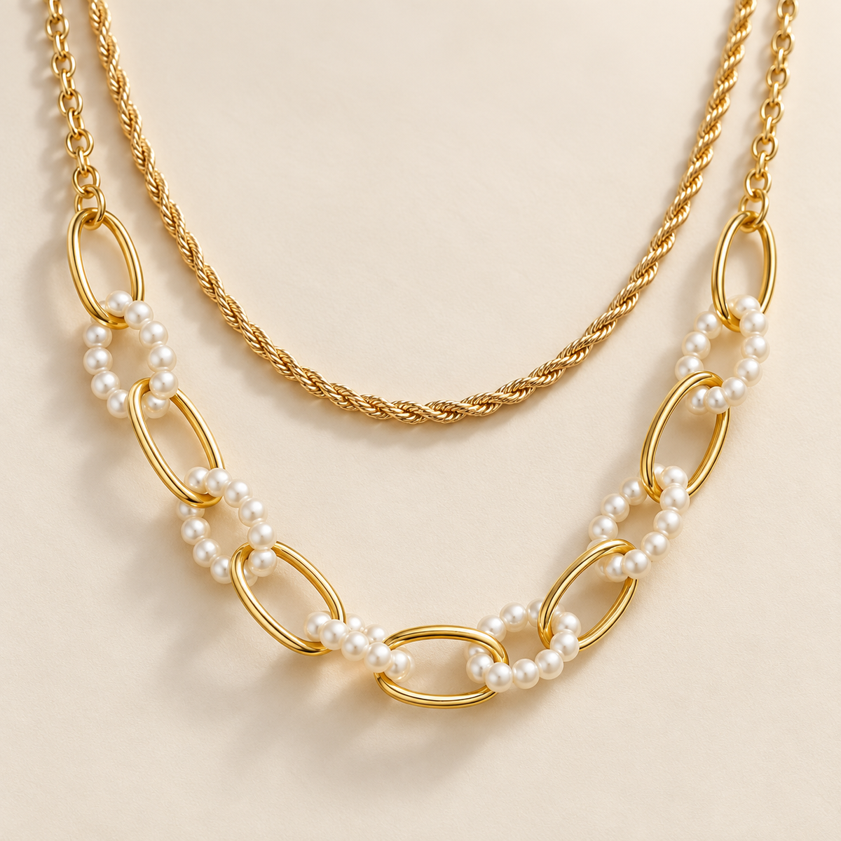 Smara Double Layered Link Chain