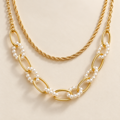 Smara Double Layered Link Chain