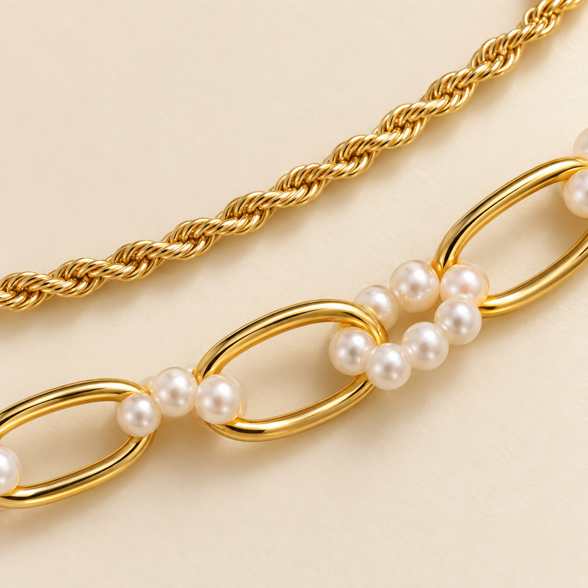 Smara Double Layered Link Chain