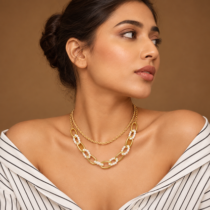 Smara Double Layered Link Chain